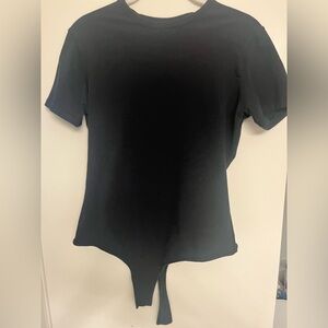 Quince Black Women's Bodysuit